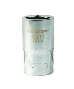 Tubo Bocallave Hexagonal 16mm Encastre 1/2" Milimétrico Lusqtoff L5216