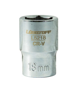 Tubo Bocallave Hexagonal 18mm Encastre 1/2" Milimétrico Lusqtoff L5218