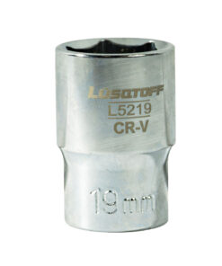 Tubo Bocallave Hexagonal 19mm Encastre 1/2" Milimétrico Lusqtoff L5219
