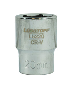 Tubo Bocallave Hexagonal 20mm Encastre 1/2" Milimétrico Lusqtoff L5220