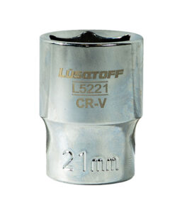 Tubo Bocallave Hexagonal 21mm Encastre 1/2" Milimétrico Lusqtoff L5221