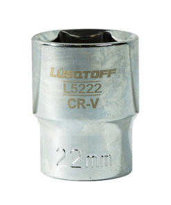 Tubo Bocallave Hexagonal 22mm Encastre 1/2" Milimétrico Lusqtoff L5222