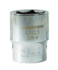 Tubo Bocallave Hexagonal 23mm Encastre 1/2" Milimétrico Lusqtoff L5223
