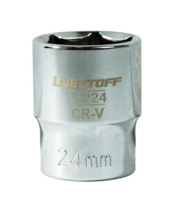 Tubo Bocallave Hexagonal 24mm Encastre 1/2" Milimétrico Lusqtoff L5224