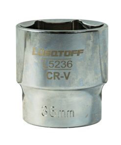 Tubo Bocallave Hexagonal 36mm Encastre 1/2" Milimétrico Lusqtoff L5236