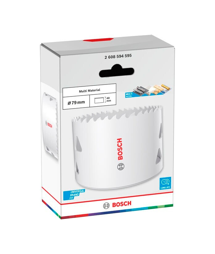 Sierra Copa Bimetálica Multimaterial 79mm Bosch 2608594595 - Imagen 3