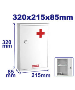 Alternative view of Botiquin De Chapa Con Llave De Emergencia Primeros Auxilios 32 x 22 x 8.5 cm Emtop EMYYX4501