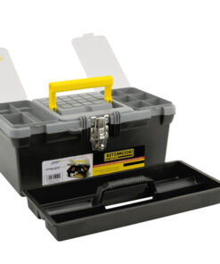 Alternative view of Caja de Herramientas 395 x 223 x 165 mm Porta Plástica Con Cierres Metálicos Negra / Amarilla Crossmaster 9931058