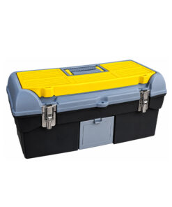 Alternative view of Caja de Herramientas 595 x 285 x 284 mm Porta Plástica Con Cierres Metálicos Negra / Amarilla Crossmaster 9931064