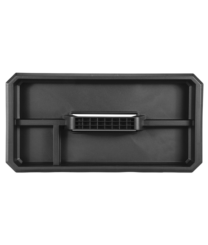 Caja de Herramientas 403 x 232 x 198 mm 16" Porta Plástica Con Cierres Metálicos Negra / Amarilla Crossmaster 9930981 - Imagen 3