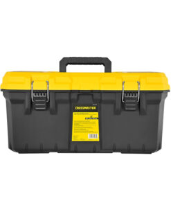Caja de Herramientas 552 x 276 x 270 mm 22" Porta Plástica Con Cierres Metálicos Negra / Amarilla Crossmaster 9930985
