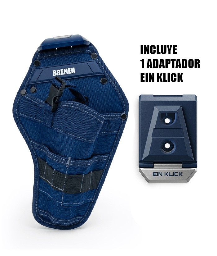 Cartuchera Bolso Estuche Porta Herramientas Para Taladro 9 Bolsillos Compatible Para Sistema EIN KLICK Bremen 8913 - Imagen 3