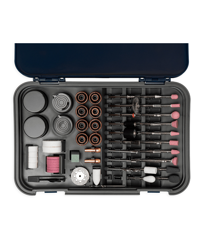 Juego Set Kit Accesorios e Insumos para Minitorno 216 piezas Bremen 8959