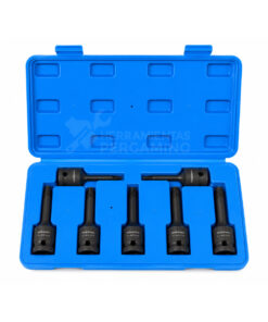 Juego Set Kit Extractores de Tornillos Rotos Quebrados De Impacto Tipo Espiral Espárragos Bulones Encastre 1/2" Para Llave de Impacto Rosca Izquierda Ruhlmann RU43383