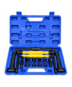 Juego Set Kit Compresor Prensa Tipo C Para Resortes de Válvulas + Esmer x 12 Piezas Ruhlmann RU43377