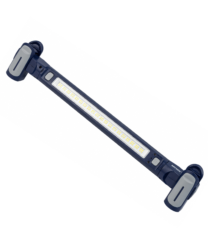 Linterna Lámpara Luz Led Mecánica de Trabajo Barra Imantada Con Imán 600mm Con Sensor de Movimiento Articulada Reflector Plegable Bremen 8970