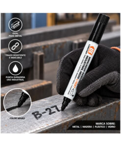 Alternative view of Marcador Indeleble Industrial Negro Para Toda Superficie Lusqtoff L7037