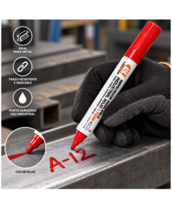 Alternative view of Marcador Indeleble Industrial Rojo Para Toda Superficie Lusqtoff L7036