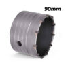 Mecha Sierra Copa de Widia 90mm Para Pared Hormigón Cemento Rosca Crossmaster 9971526