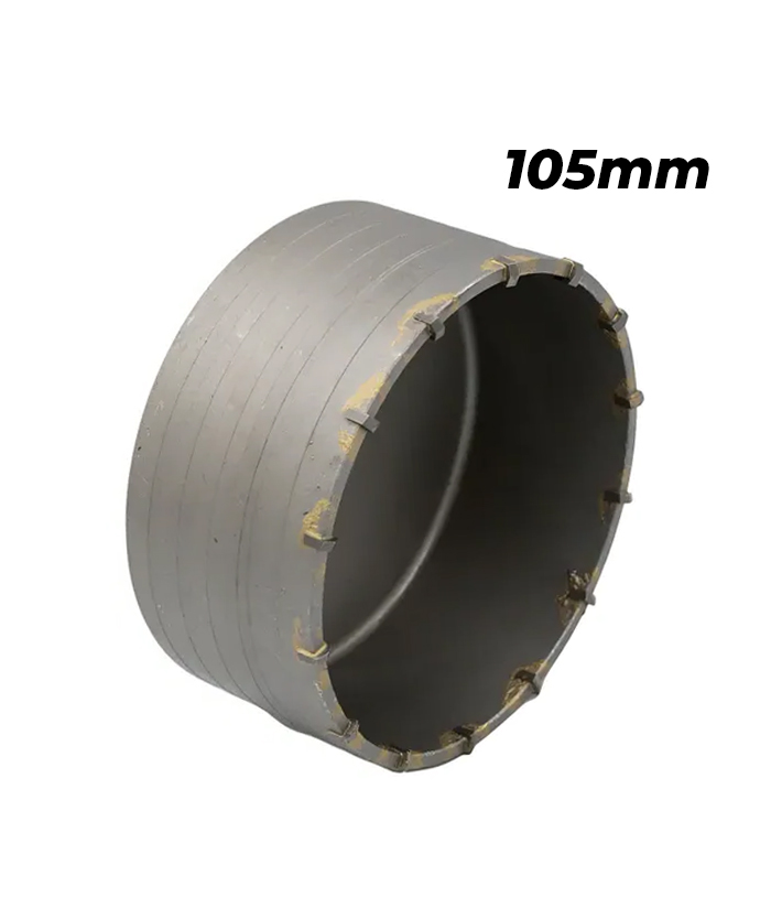 Mecha Sierra Copa de Widia 105mm Para Pared Hormigón Cemento Rosca Crossmaster 9971532