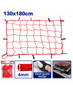 Red Pulpo Tensor Soga Elástica Atabultos Para Cargas 130 x 180cm Con Ganchos Metálicos Cuerda Emtop EMXLW1E13