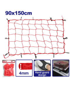 Red Pulpo Tensor Soga Elástica Atabultos Para Cargas 90 x 150cm Con Ganchos Metálicos Cuerda Emtop EMXLW1E90