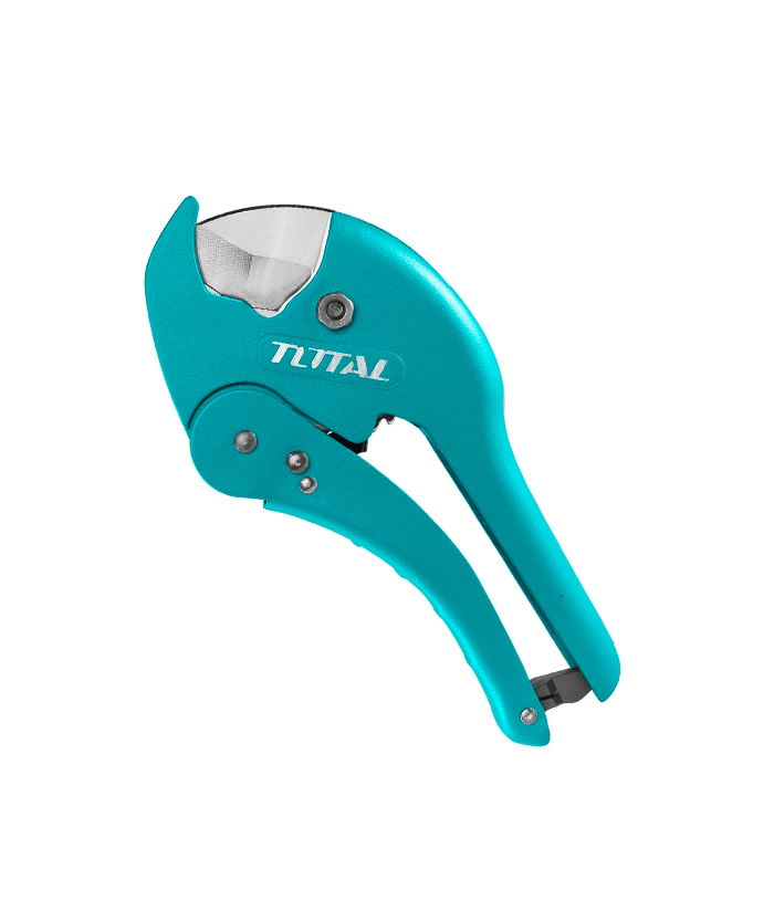 Tijera Corta Caños Tubos Tuberías Ajustable 3 – 42mm Total XTAIT2250 Celeste - Imagen 2