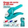 Tijera Corta Caños Tubos Tuberías Ajustable 3 – 42mm Total XTAIT2250 Celeste