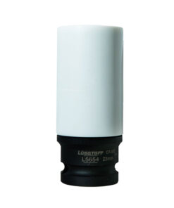 Tubo Bocallave 23mm Blanco De Impacto Para Llantas Hexagonal Largo Encastre 1/2" Lusqtoff L5654