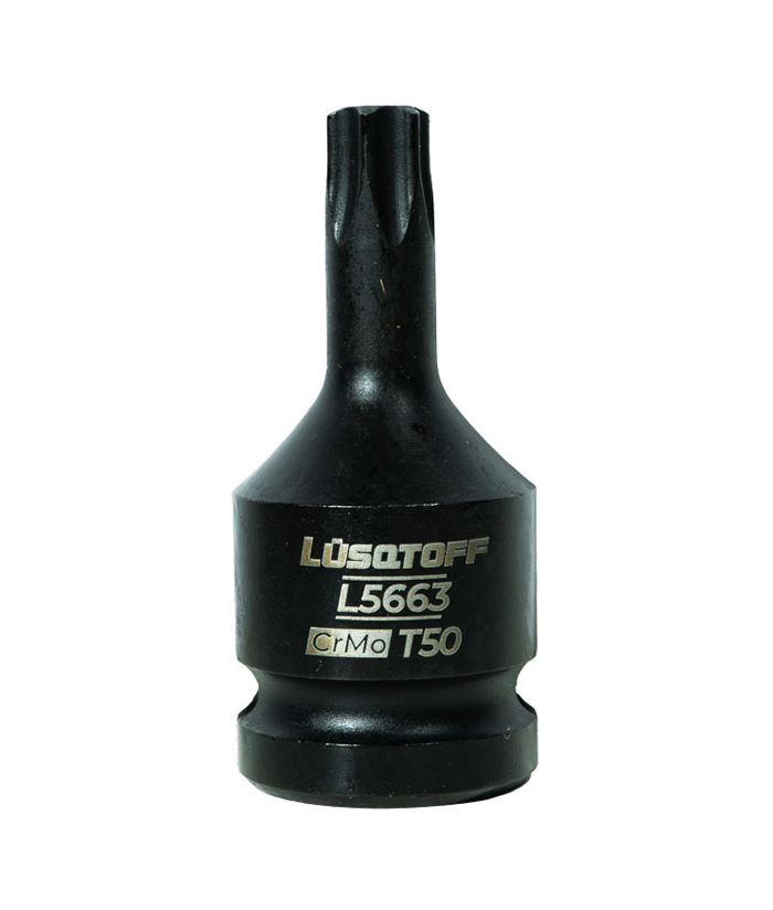 Tubo Bocallave De Impacto Punta Torx T50 Encastre 1/2" Lusqtoff L5663