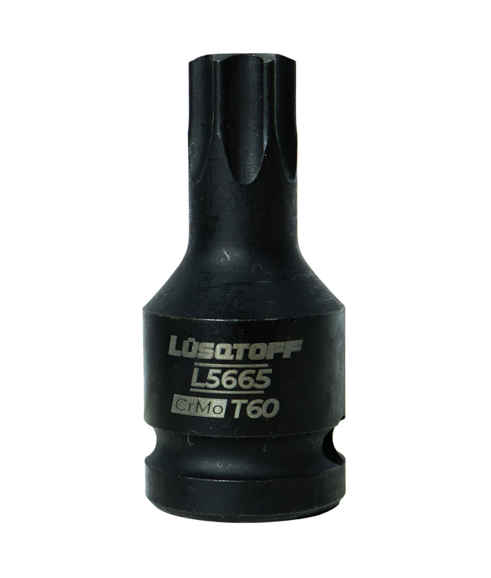 Tubo Bocallave De Impacto Punta Torx T60 Encastre 1/2" Lusqtoff L5665