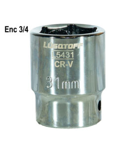 Tubo Bocallave Hexagonal 31mm Encastre 3/4" Milimétrico Lusqtoff L5431
