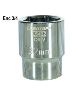 Tubo Bocallave Hexagonal 32mm Encastre 3/4" Milimétrico Lusqtoff L5432