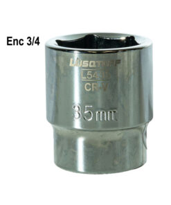 Tubo Bocallave Hexagonal 35mm Encastre 3/4" Milimétrico Lusqtoff L5435