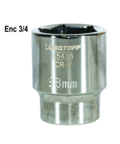 Tubo Bocallave Hexagonal 38mm Encastre 3/4" Milimétrico Lusqtoff L5438