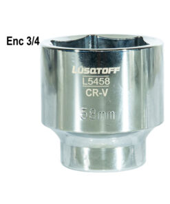 Tubo Bocallave Hexagonal 58mm Encastre 3/4" Milimétrico Lusqtoff L5458