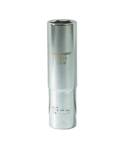 Tubo Bocallave Largo Hexagonal 15mm Encastre 1/2" Milimétrico Lusqtoff L5315