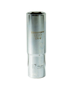 Tubo Bocallave Largo Hexagonal 17mm Encastre 1/2" Milimétrico Lusqtoff L5317