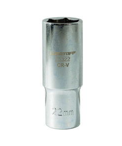 Tubo Bocallave Largo Hexagonal 22mm Encastre 1/2" Milimétrico Lusqtoff L5322