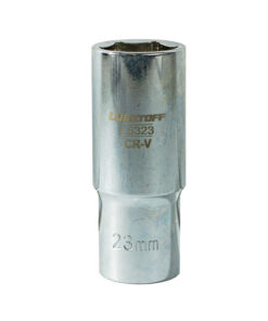 Tubo Bocallave Largo Hexagonal 23mm Encastre 1/2" Milimétrico Lusqtoff L5323
