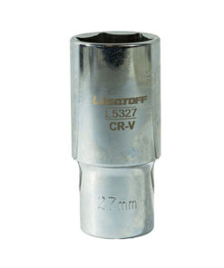 Tubo Bocallave Largo Hexagonal 27mm Encastre 1/2" Milimétrico Lusqtoff L5327
