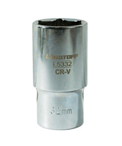 Tubo Bocallave Largo Hexagonal 32mm Encastre 1/2" Milimétrico Lusqtoff L5332
