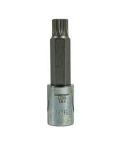 Tubo Bocallave Con Punta Multiestría Multimétrico M16 Encastre 1/2" Lusqtoff L5385