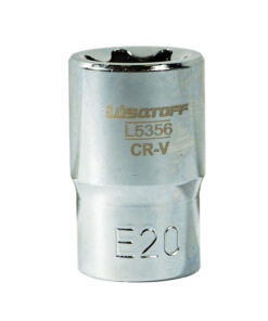 Tubo Bocallave Torx Hembra E20 Encastre 1/2" Lusqtoff L5356