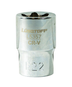 Tubo Bocallave Torx Hembra E22 Encastre 1/2" Lusqtoff L5357
