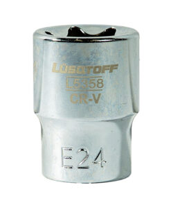Tubo Bocallave Torx Hembra E24 Encastre 1/2" Lusqtoff L5358