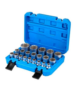 Juego Set Kit De Tubos Multiestrias 8 a 36mm Encastre 1/2" X 21 Piezas Ruhlmann RU43385