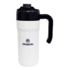 Vaso Térmico Travel Mug Con Manija Y Tapa 650ml Blanco Broksol TER-VAS650BL