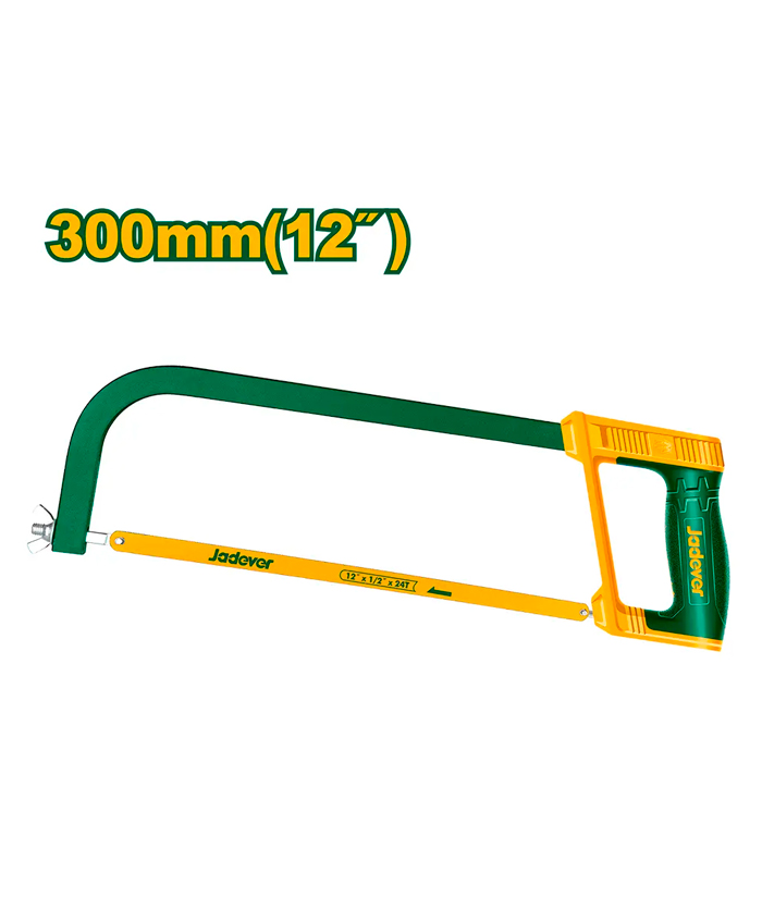 Arco De Sierra Con Hoja Metal 300mm 12" Manual Mango Ajustable Jadever JDHF3168