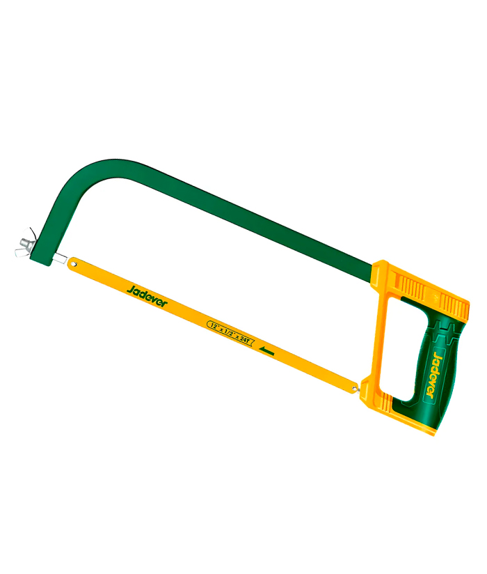 Arco De Sierra Con Hoja Metal 300mm 12" Manual Mango Ajustable Jadever JDHF3168 - Imagen 2